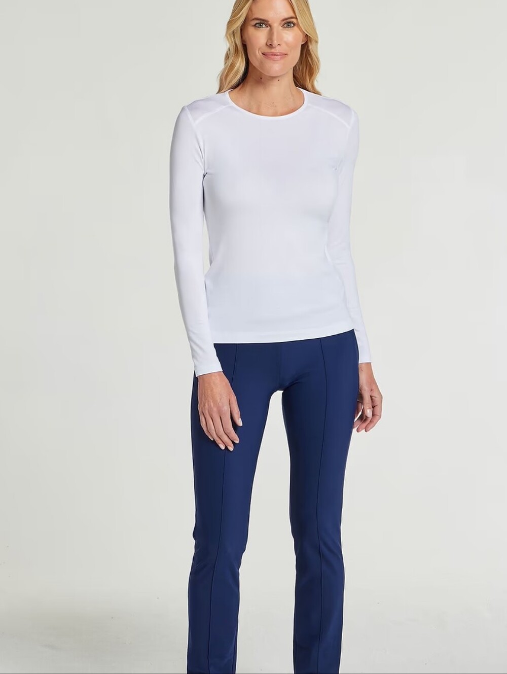 Anatomie Women’s XL White Tony Pima Cotton Blend Long Sleeve Top New